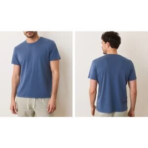 Marine Layer Signature Sea Change Crew Tee Vintage Indigo S